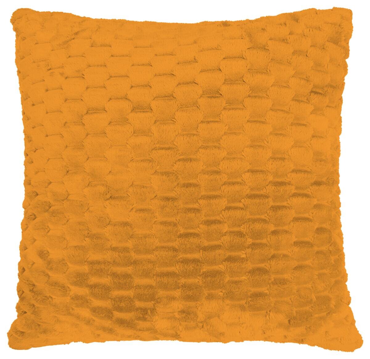 POCOline Dekokissen Wabe orange 100% Polyester B/L: ca. 45x45 cm