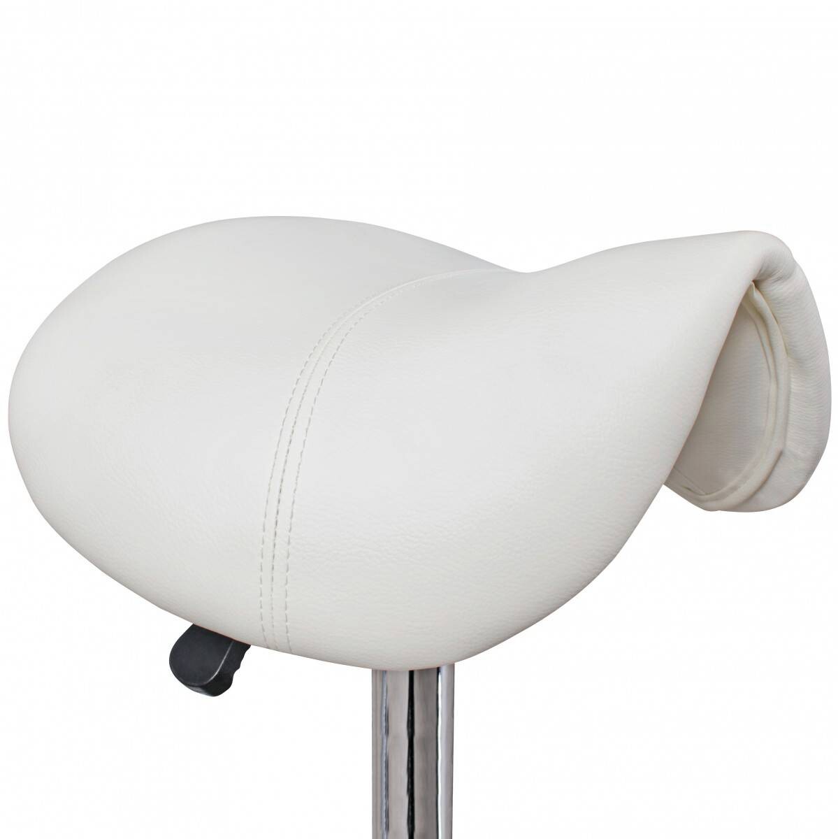 Hocker weiß Kunstleder