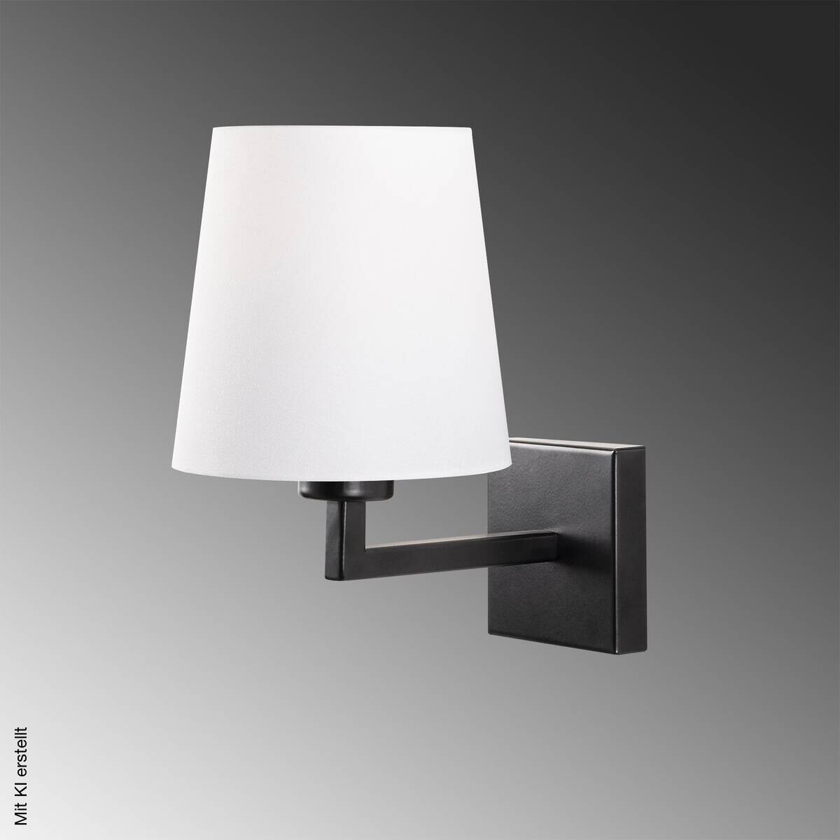 Opviq Wandleuchte schwarz weiß Metall B/H/L: ca. 24x30x18 cm E27 1 Brennstellen