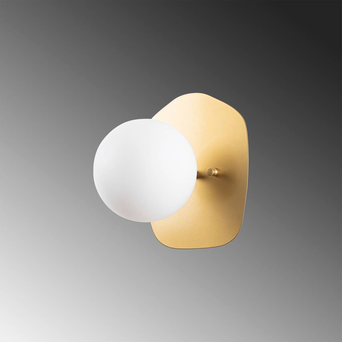 Opviq Wandleuchte gold Glas Metall B/H/L: ca. 25x25x20 cm E14 1 Brennstellen