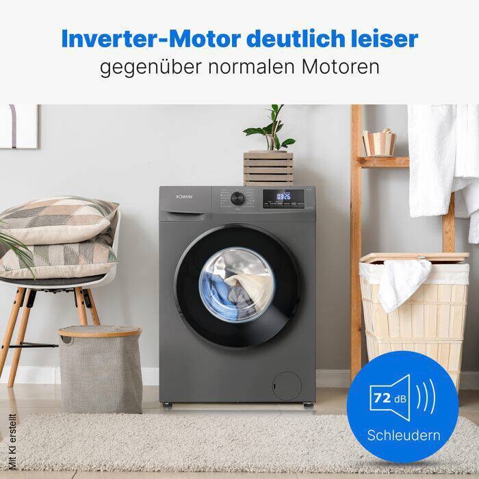 Bomann Waschmaschine WA 7185 T schwarz B/H/T: ca. 60x85x54 cm ca. 80 kg