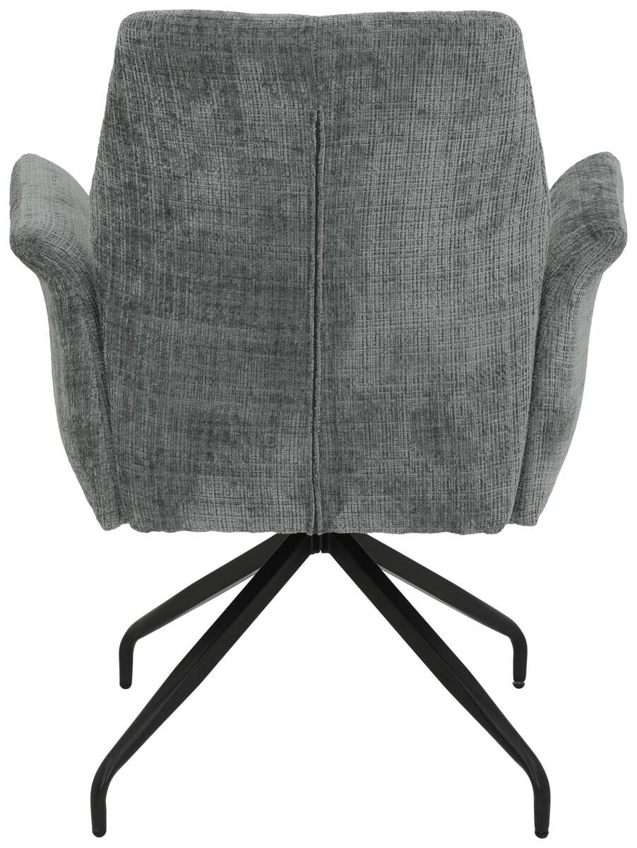 Armlehnstuhl Viktoria, 4er-Set hellgrau Microfaser Webstoff B/H/T: ca. 71x93x68 cm