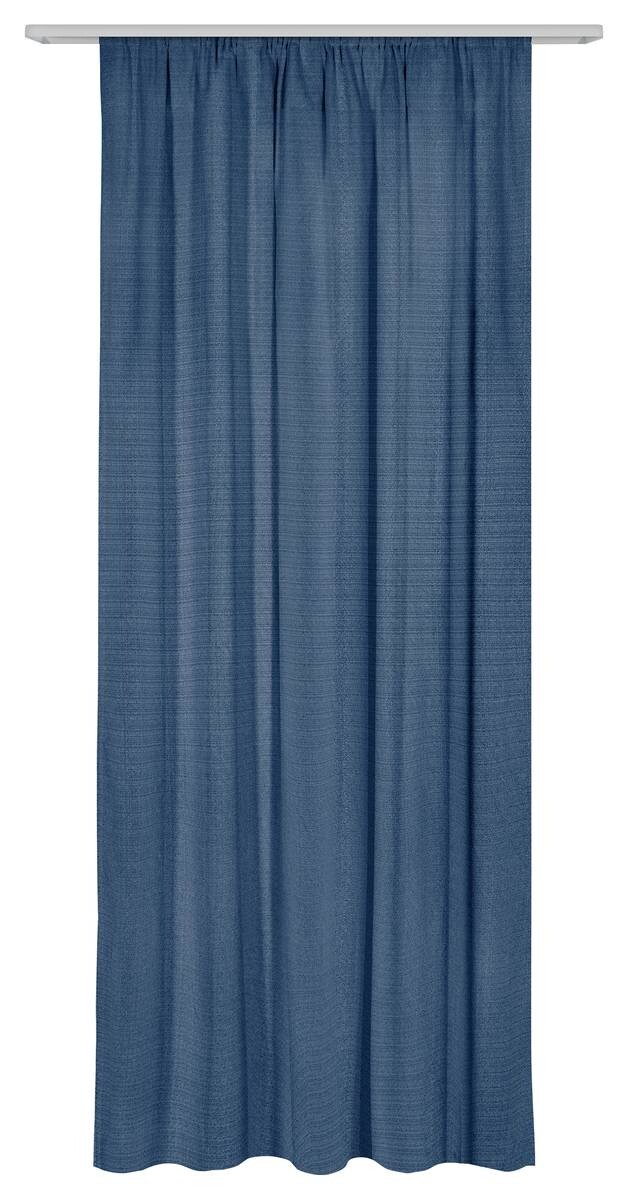 Dekovorhang Leo jeans 100% Polyester B/L: ca. 135x245 cm