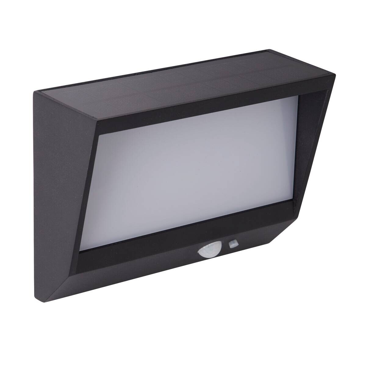LED-Außenwandleuchte weiß klar schwarz B/H/T: ca. 18,8x14x8 cm