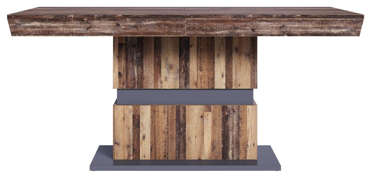 Tisch MATTHEW Eiche Old Wood Nachbildung anthrazit B/H/T: ca. 140x75x90 cm