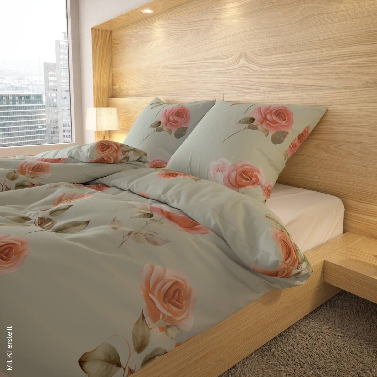 Microfaser Bettwäsche silber rosa 100% Polyester B/L: ca. 135x200 cm | rosa, silber | 135,00/200,00 cm