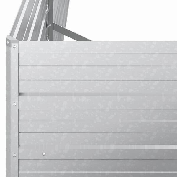 Garten-Hochbeet silber Stahl B/H/L: ca. 80x45x160 cm