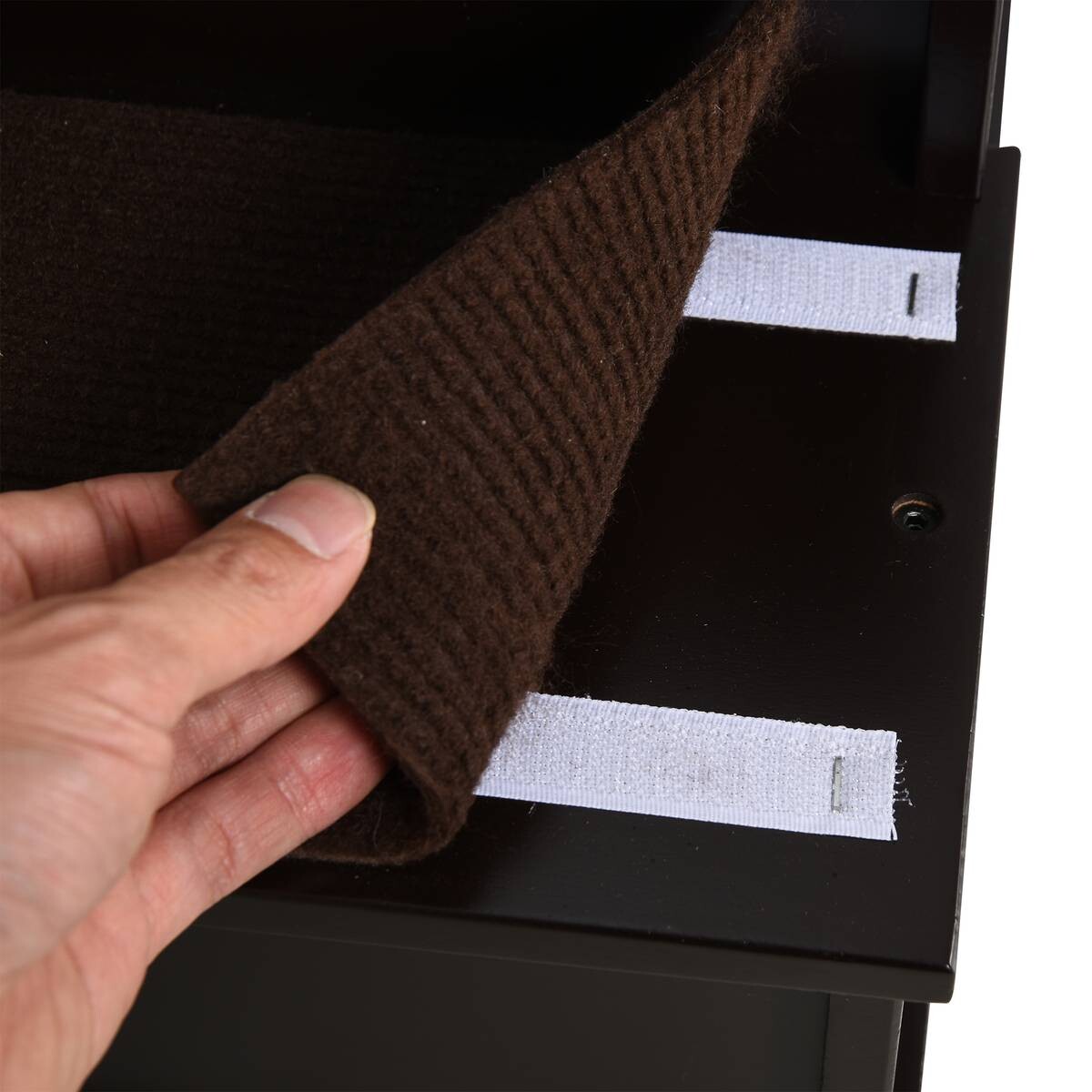 PawHut Haustiertreppe dunkelbraun MDF B/H/L: ca. 40x54,2x59 cm