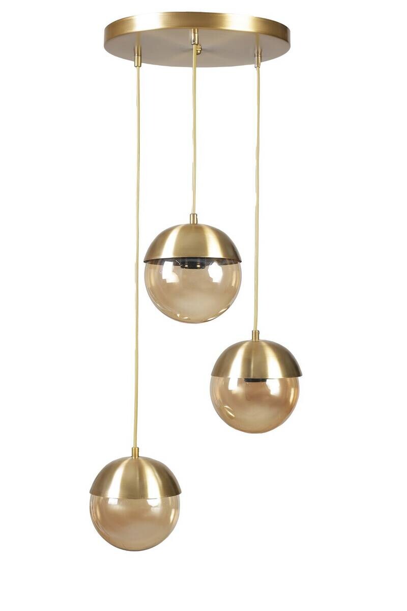 Pendelleuchte gold Metall B/H/L/D: ca. 15x70x15x15 cm E27 1 Brennstellen