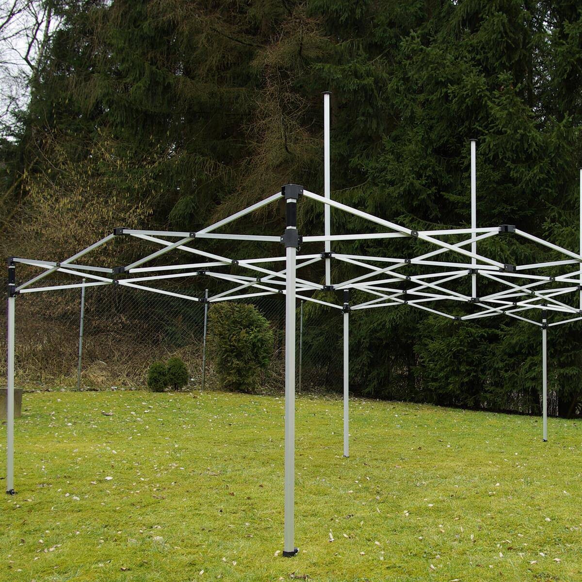 VCM Pavillon PROFI braun Polyester-Mischgewebe B/H/L: ca. 600x220x300 cm