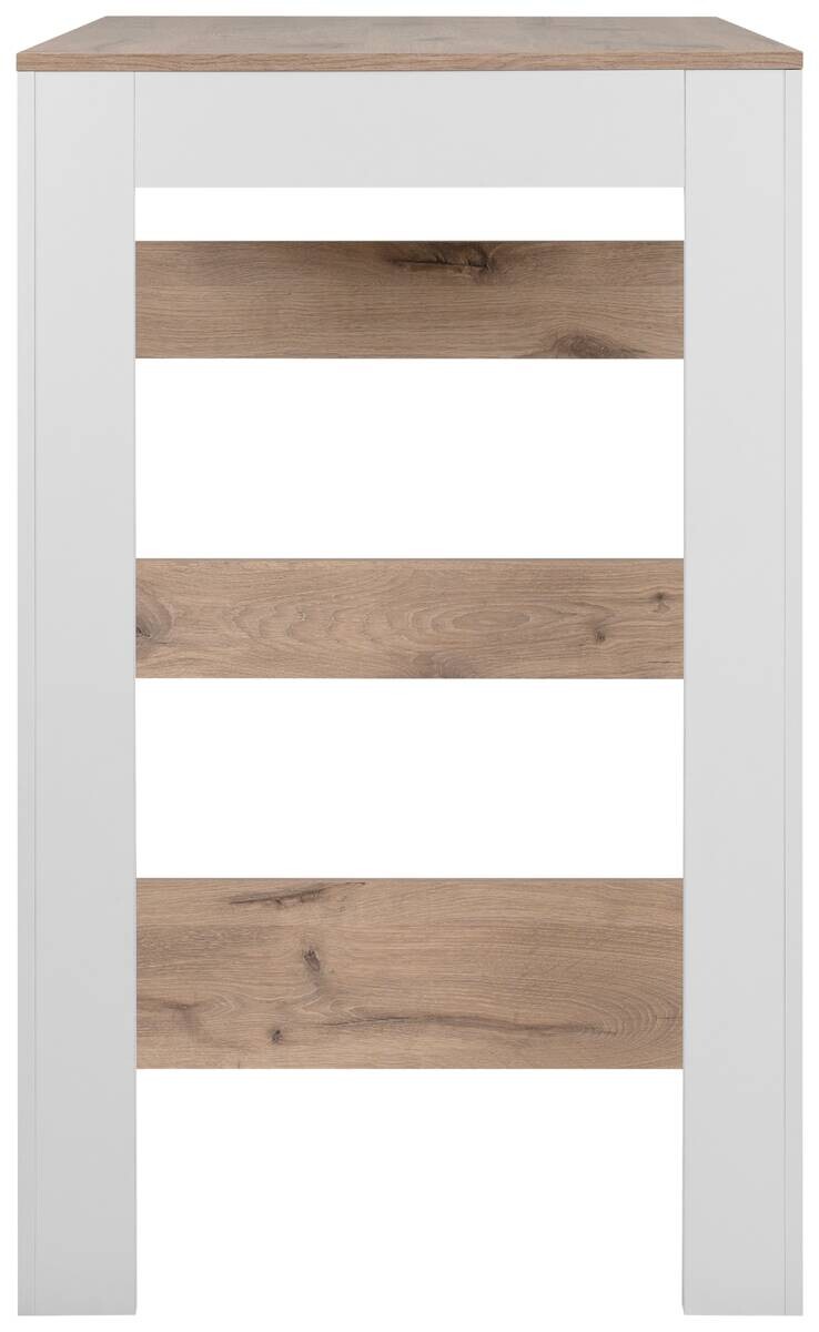 Bartisch Tampa weiß Eiche Nachbildung MDF B/H/T: ca. 92x106x67 cm