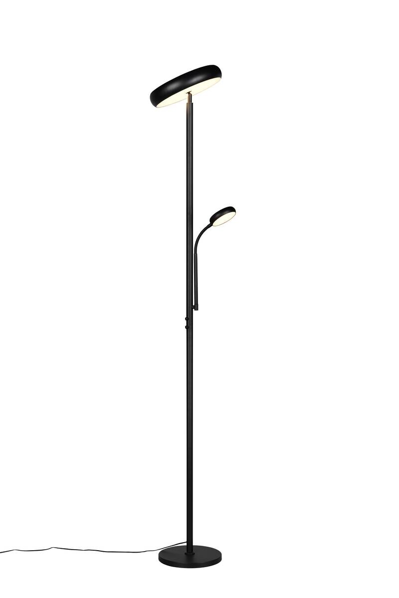 Reality Stehlampe mattschwarz Metall H: ca. 183 cm 1 Brennstellen