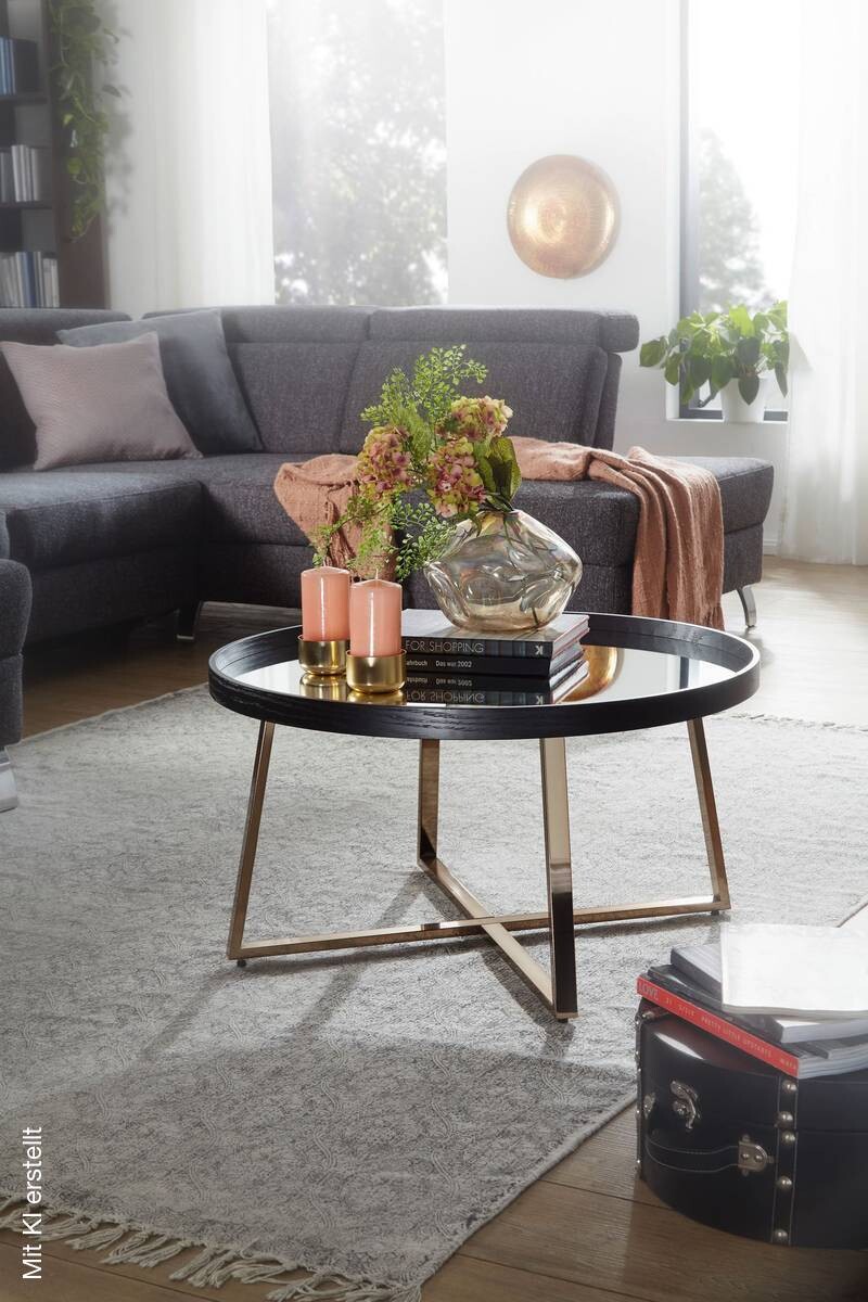 Couchtisch schwarz B/H/T: ca. 78x42x78 cm