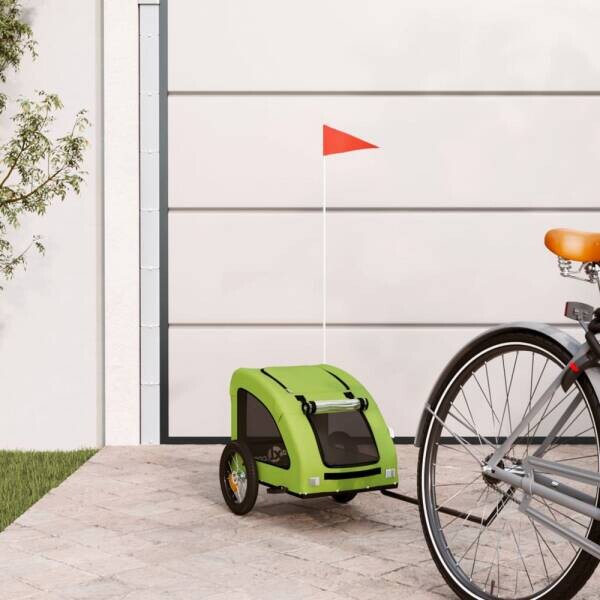 vidaXL Fahrradanhänger grün grün
