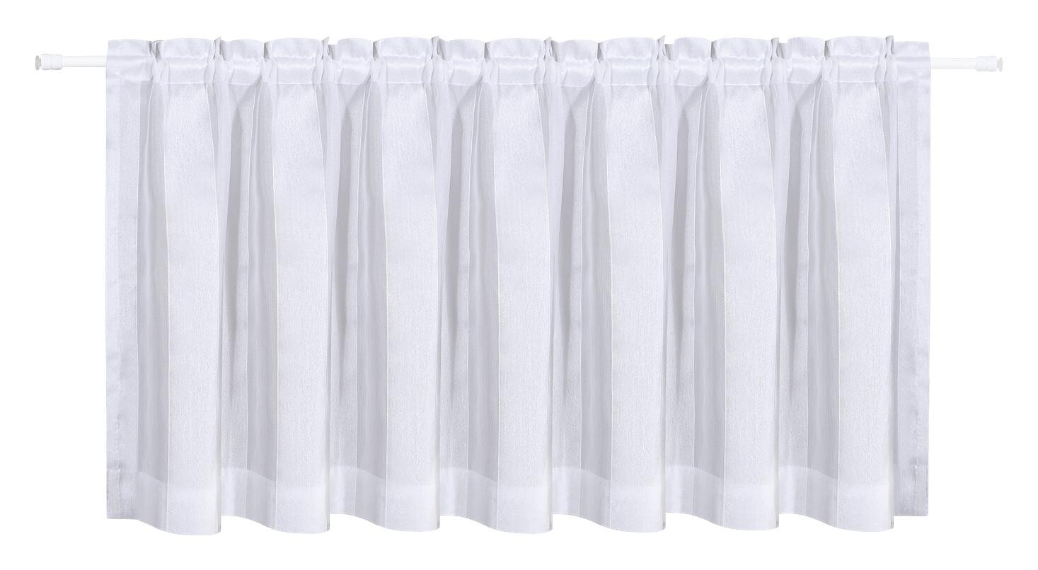 POCOline Scheibengardine weiß B/L: ca. 140x50 cm