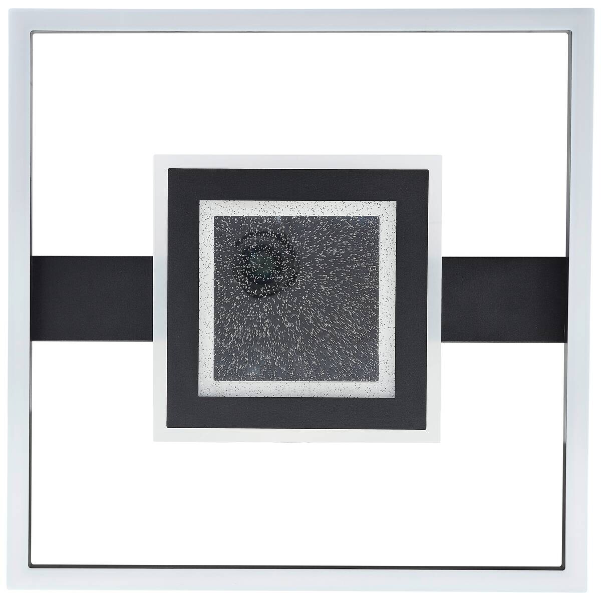 Brilliant LED-Deckenleuchte schwarz B/H/L: ca. 37,5x37,5x5 cm