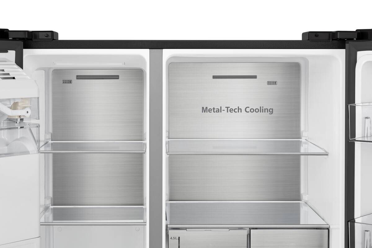 Hisense Side-by-Side RS818N4TFE schwarz B/H/T: ca. 91x179x73 cm