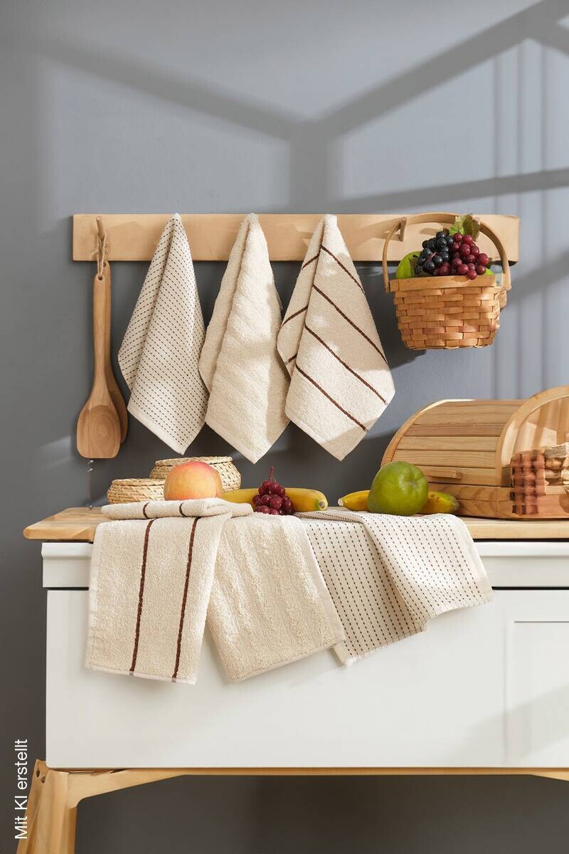 Mijolnir Frottier-Set beige Baumwolle B/L: ca. 30x50 cm