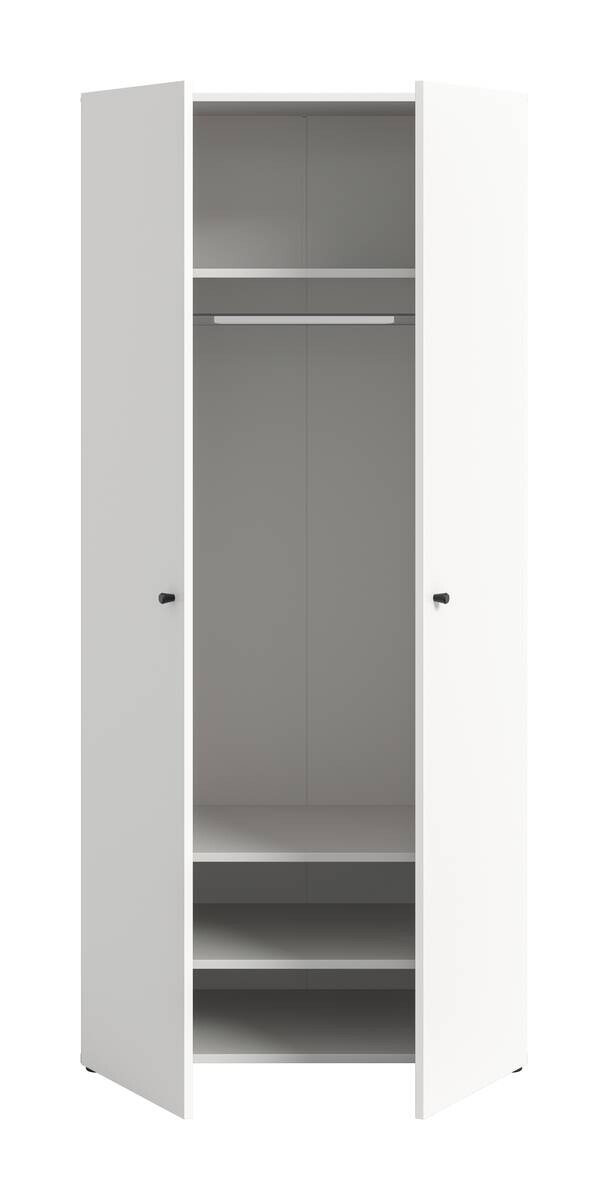 Kleiderschrank DARWIN weiß B/H/T: ca. 80x176x51 cm