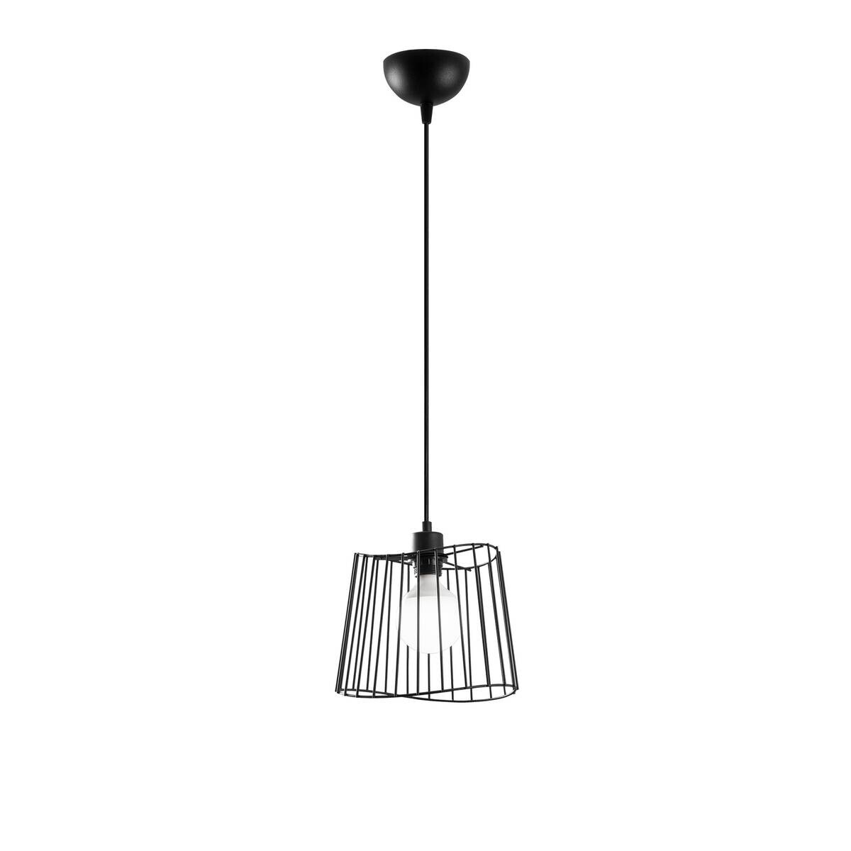 Opviq Pendelleuchte schwarz B/H/T: ca. 25x116x25 cm E27 1 Brennstellen