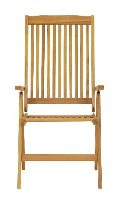 vidaXL Klappstuhl braun Holz B/H/L: ca. 71x112x58 cm