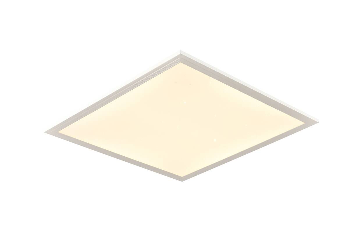 Nolo Deckenleuchte Starry weiß Metall Kunststoff B/H/L: ca. 39,5x6,5x39,5 cm