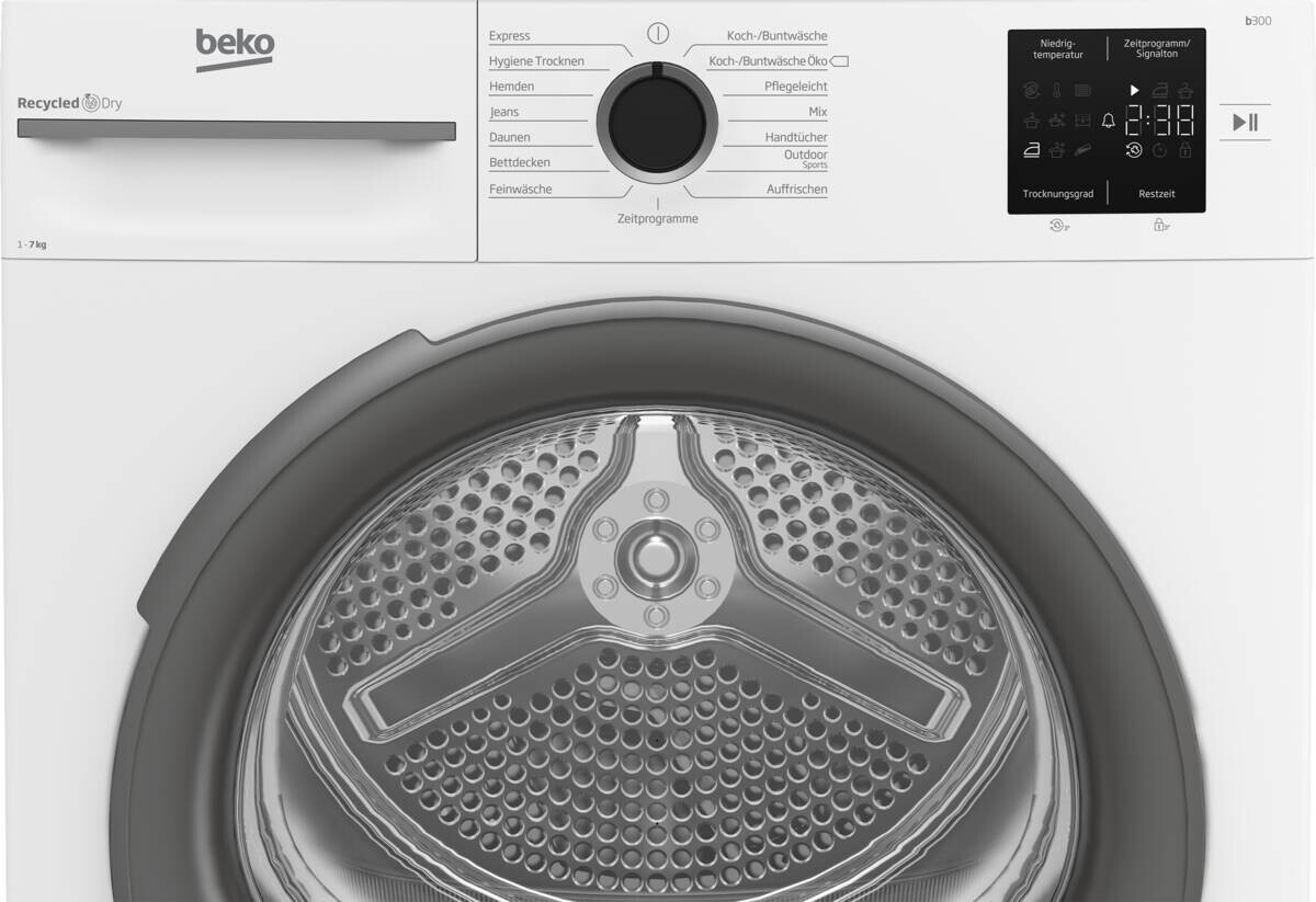 Beko Wärmepumpentrockner BM3T37210W1 weiß B/H/T: ca. 59,8x84,6x54,5 cm ca. 7 kg
