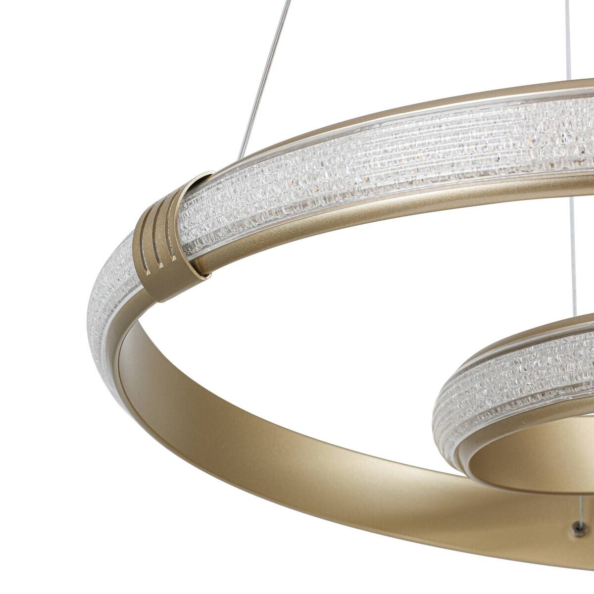Nolo LED-Pendelleuchte Shine champagner B/H/T: ca. 50x120x50 cm