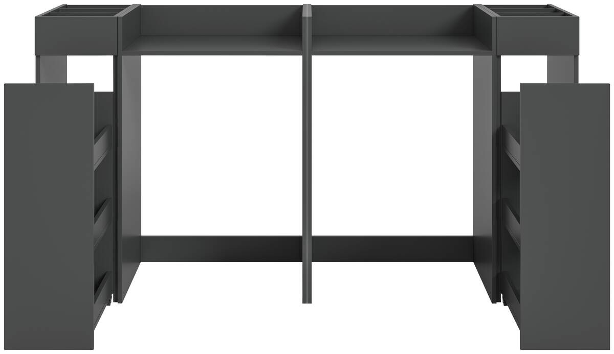 Waschmaschinenumbauschrank Free anthrazit B/H/T: ca. 190x101x60 cm