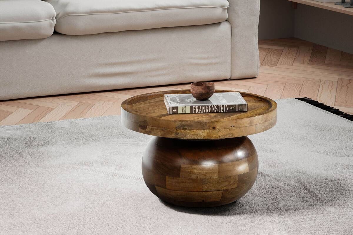 Couchtisch braun H/D: ca. 31x50 cm