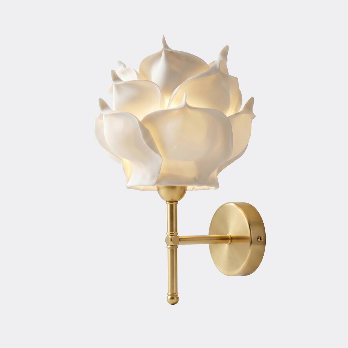 Opviq Wandleuchte gold beige Metall B/H/T/L/D: ca. 24x40x24x24x24 cm 1 Brennstellen
