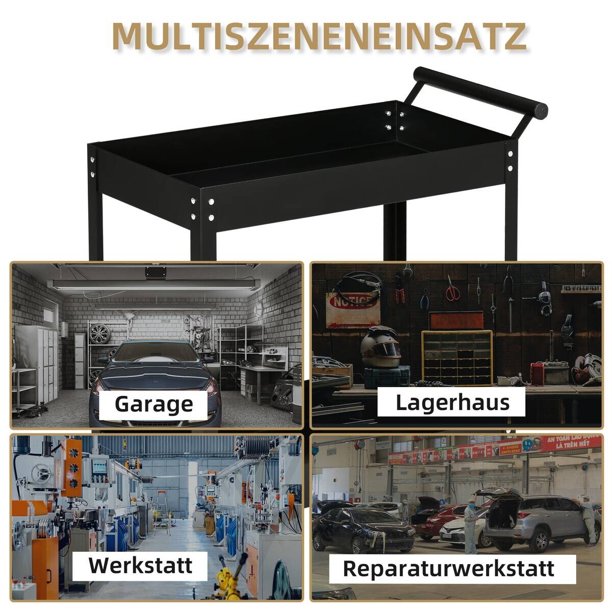 Werkstattwagen B/H/L: ca. 38x84x84,5 cm