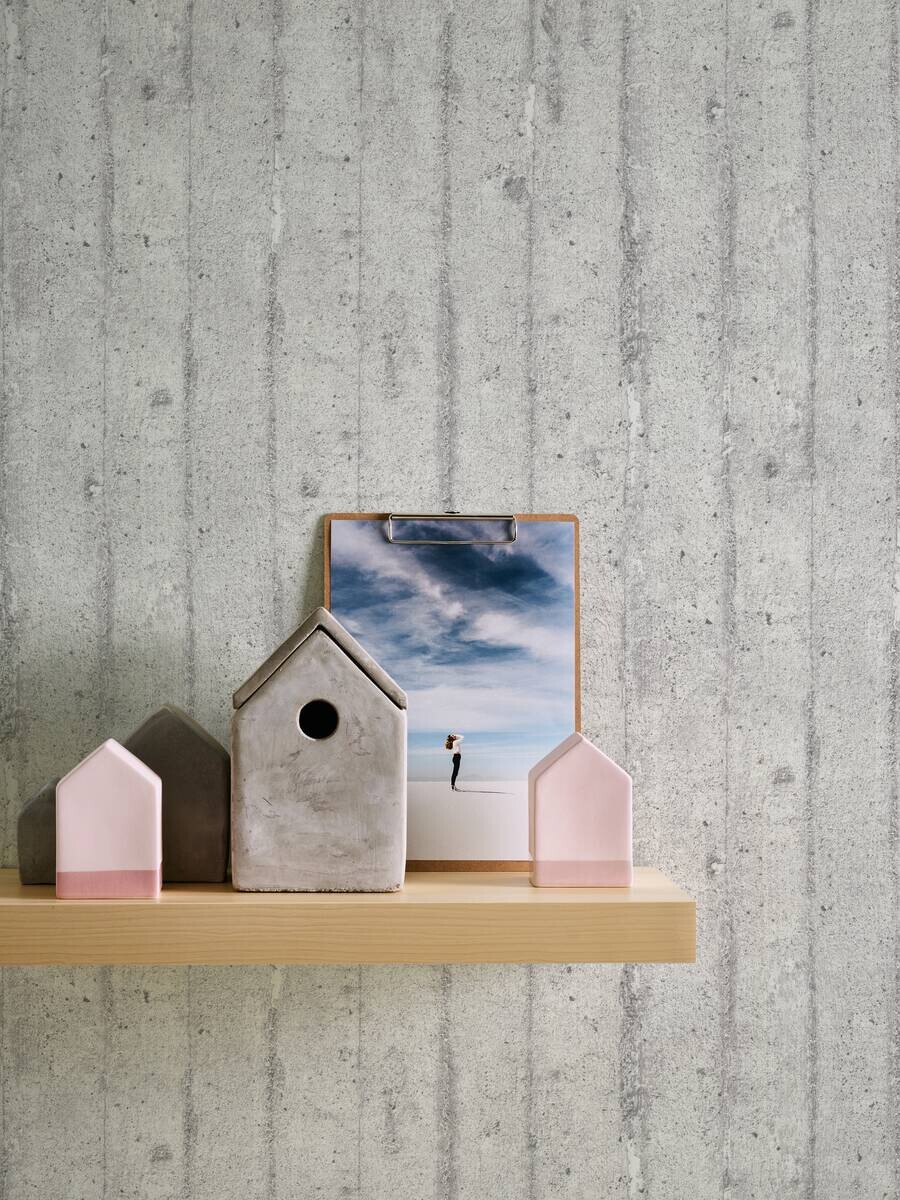 A.S.Creation Vliestapete grau B/H/D: ca. 53x1005x9 cm