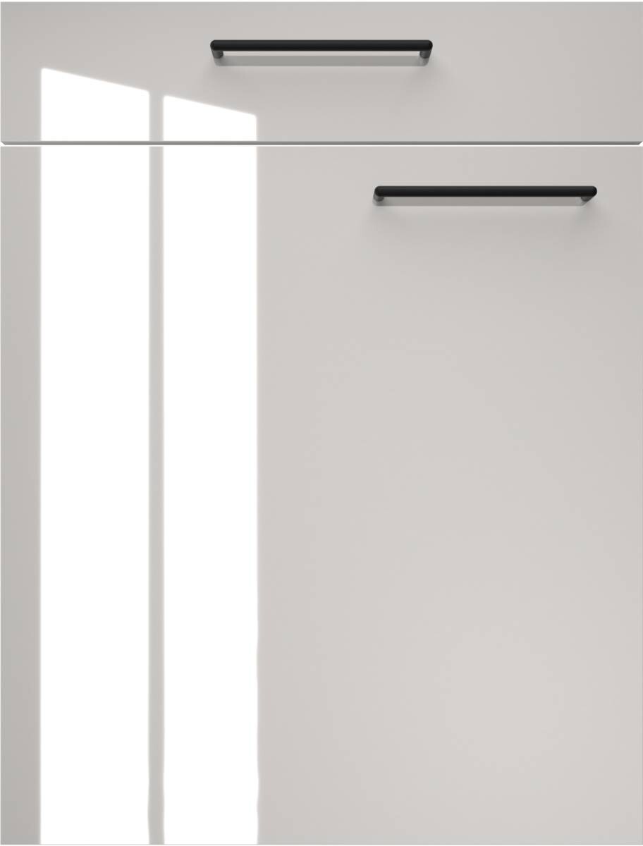 artego Küchenblock Eco Graphit Lack Hochglanz Toffee Sherwood matt Nachbildung Graphit Lack Hochglanz B/T: ca. 300x60 cm