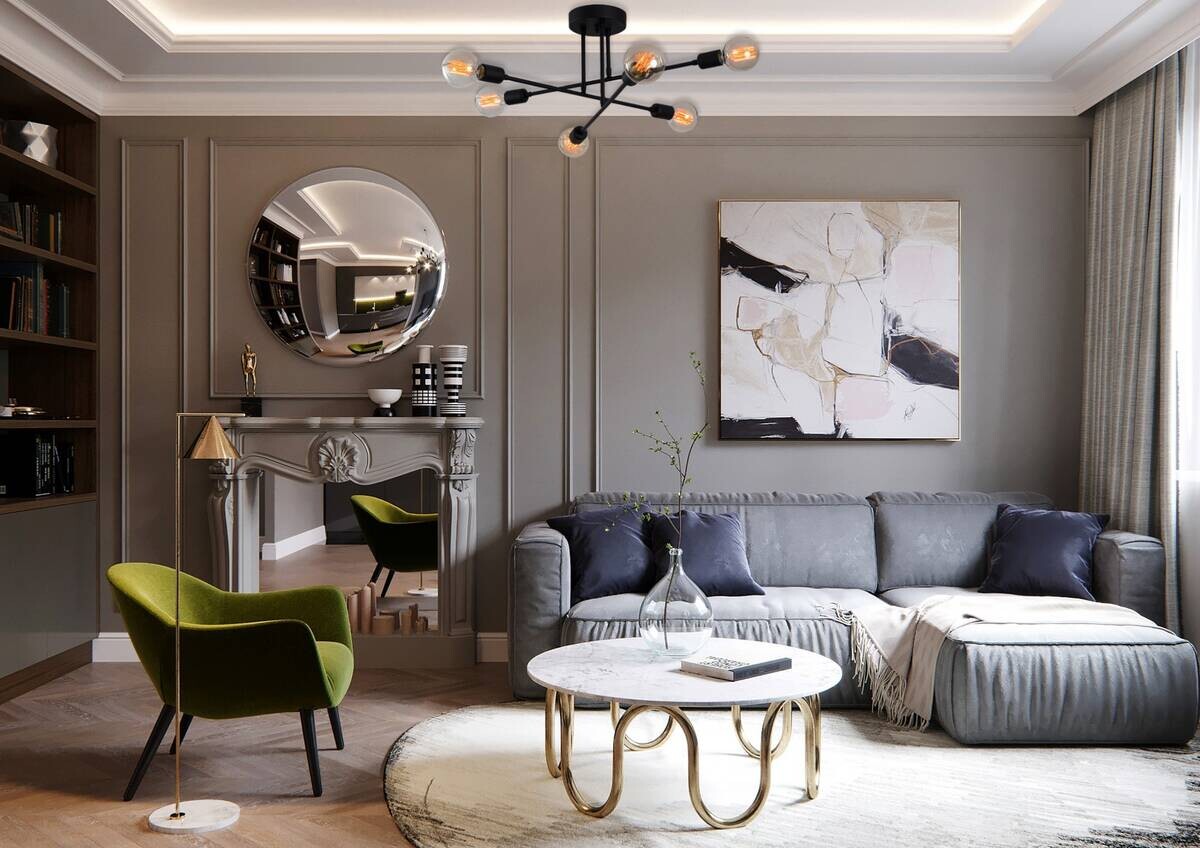 Opviq Deckenleuchte Flower schwarz Eisen B/H/T/L/D: ca. 64x30x64x64x64 cm E27 6 Brennstellen