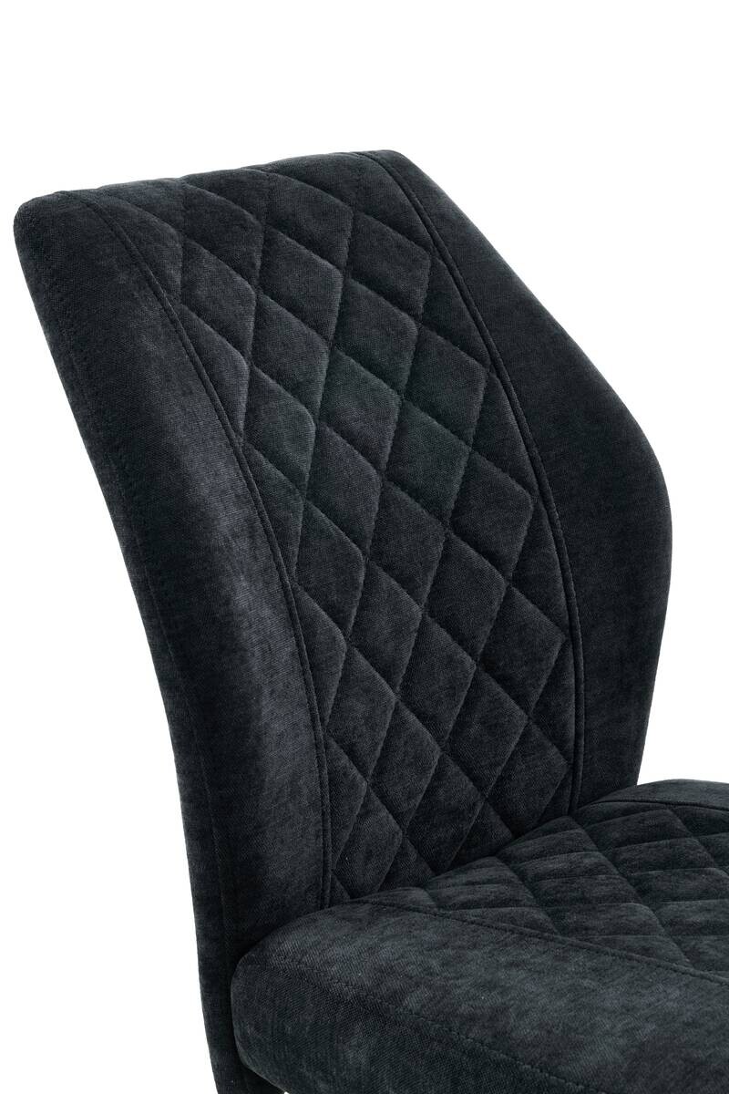 Barhocker Babsi schwarz Microfaser B/H/T: ca. 44x99x57 cm