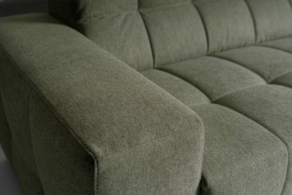 Ecksofa mit Bettfunktion grün Flachgewebe B/H/T: ca. 267x93x163 cm