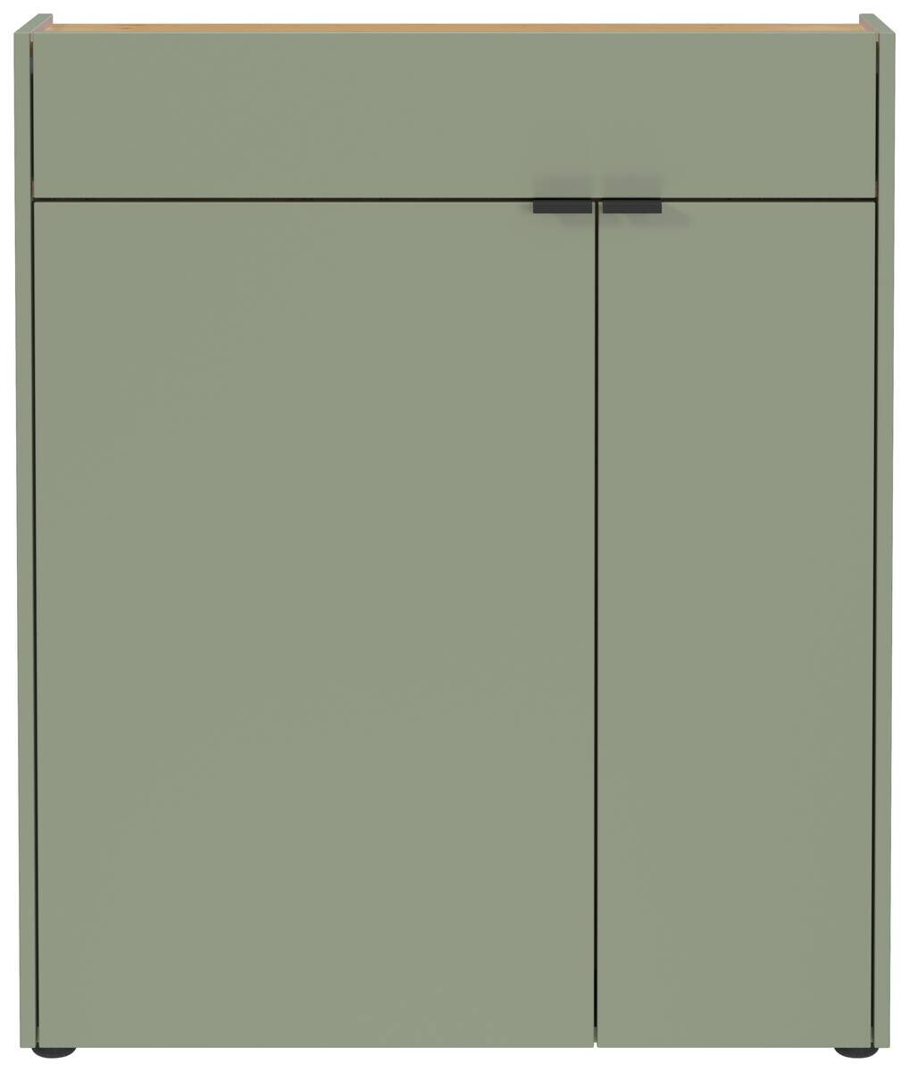 Garderobenset 9952-629 Eiche Navarra Nachbildung grün B/H/T: ca. 82x200x22 cm
