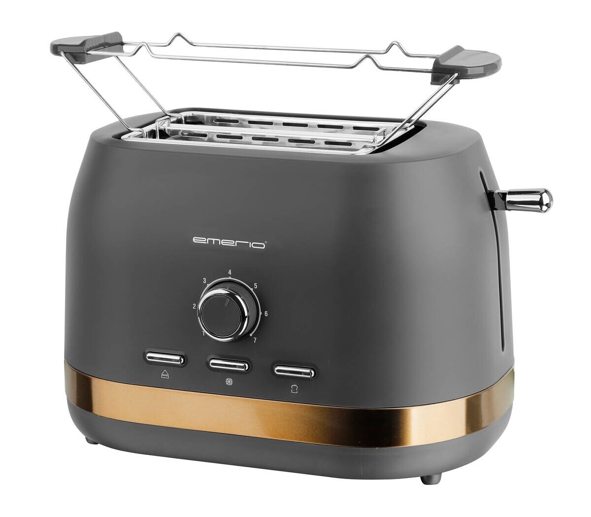 Emerio Toastautomat TO-130981.1 grau Kunststoff Metall B/H/L: ca. 21x21x33 cm