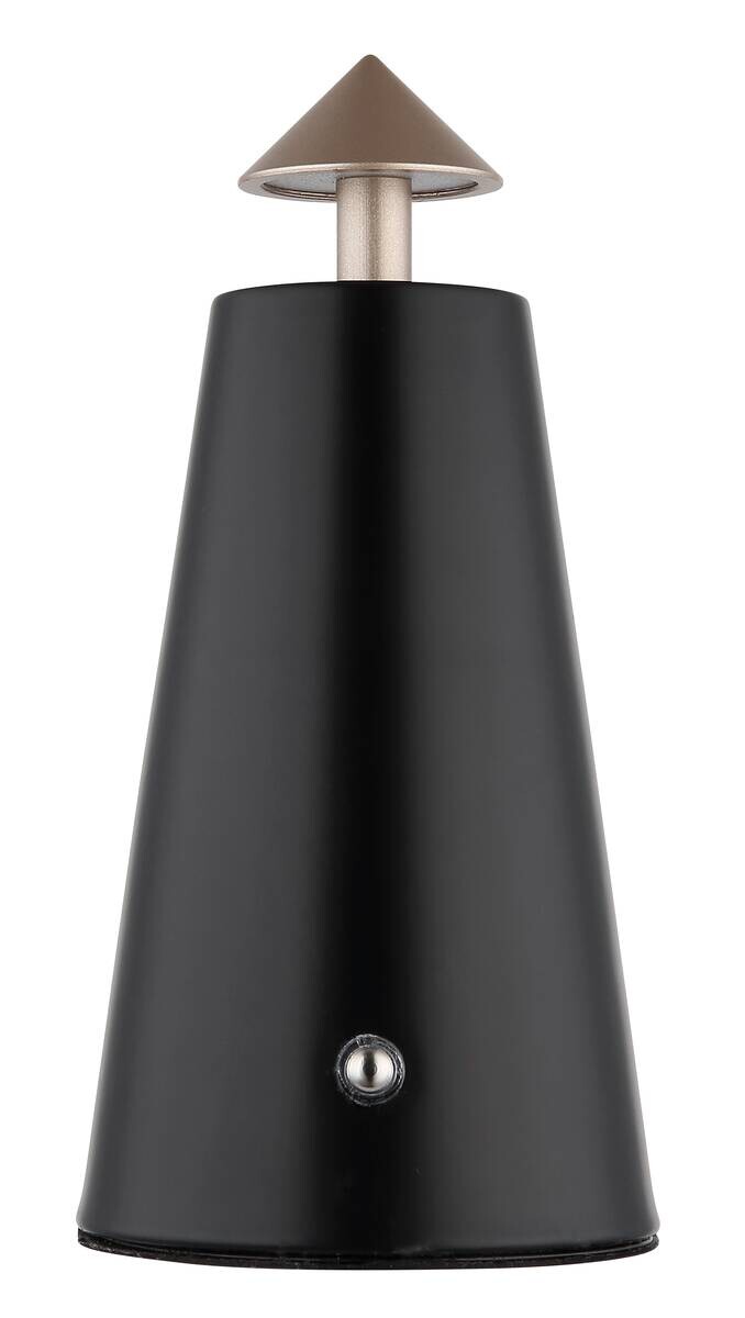 GLOBO LED-Tischleuchte mattschwarz schwarz Cappuccino Metall Kunststoff Stein H/D: ca. 19x9 cm 1 Brennstellen