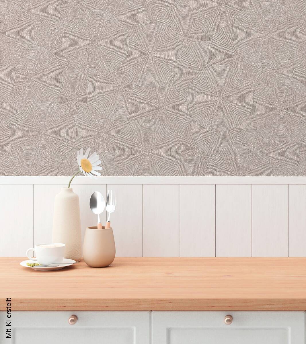 A.S.Creation Vliestapete beige grau B/H/D: ca. 53x1005x8,8 cm