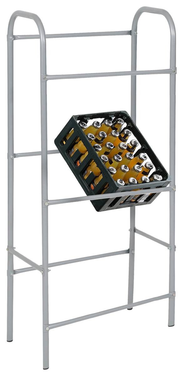 HI Kastenständer silber Stahl B/H/T: ca. 50x114x34 cm
