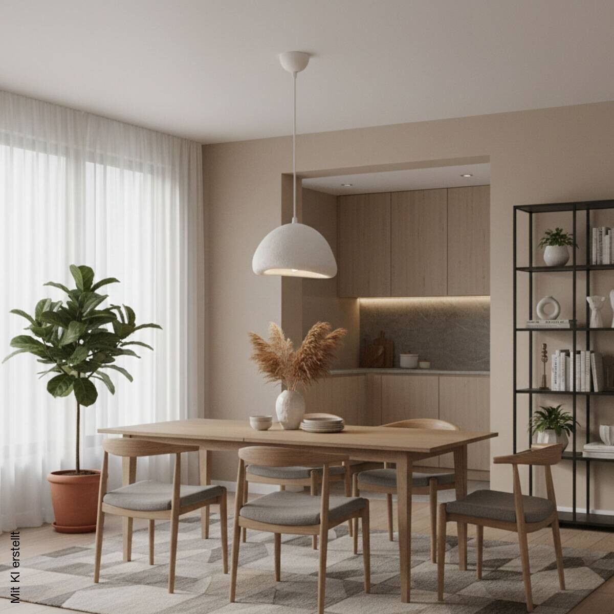 Opviq Pendelleuchte weiß B/H/T: ca. 40x115x38 cm E27 1 Brennstellen