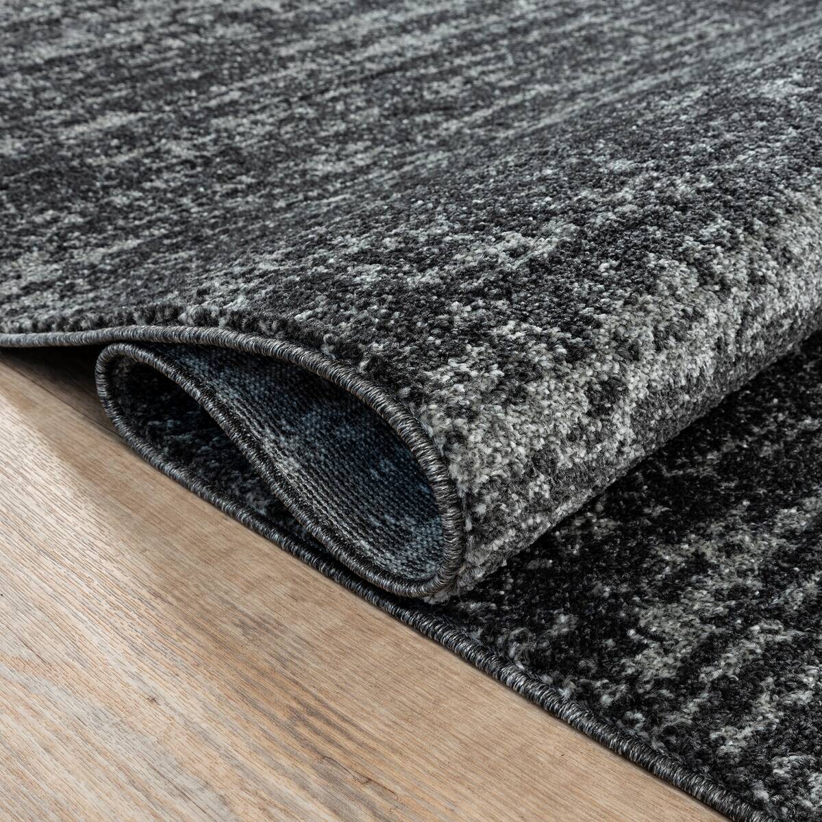 Sanat Kurzflorteppich OSLO schwarz D: ca. 120 cm