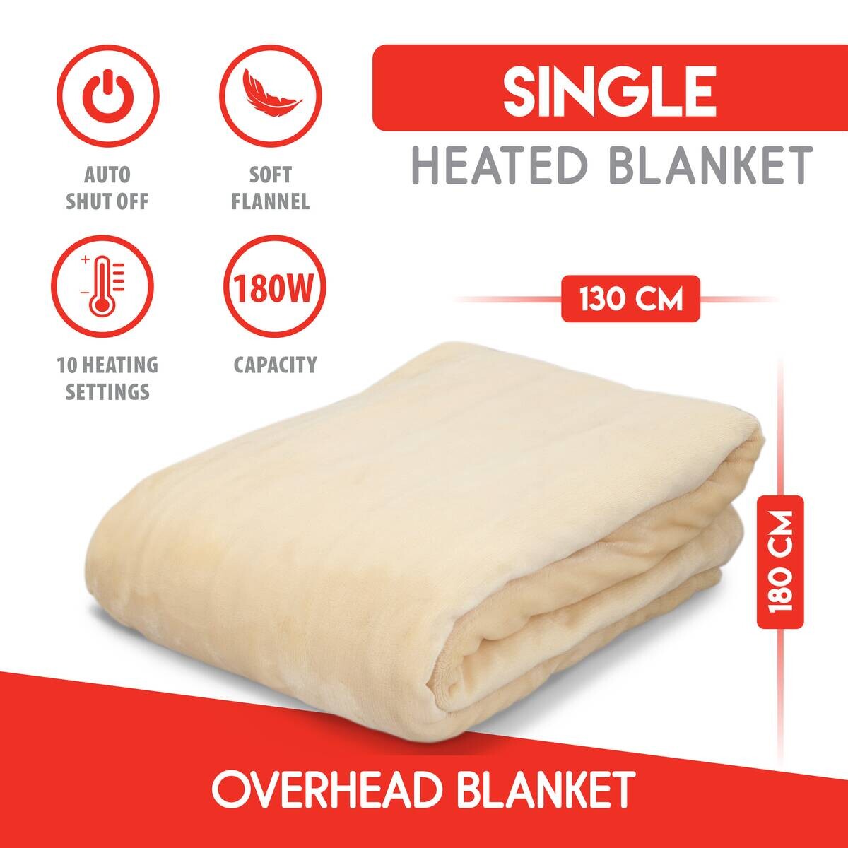 alpina Heizdecke OB-006 beige Polyester B/L: ca. 180x130 cm ca. 180 W