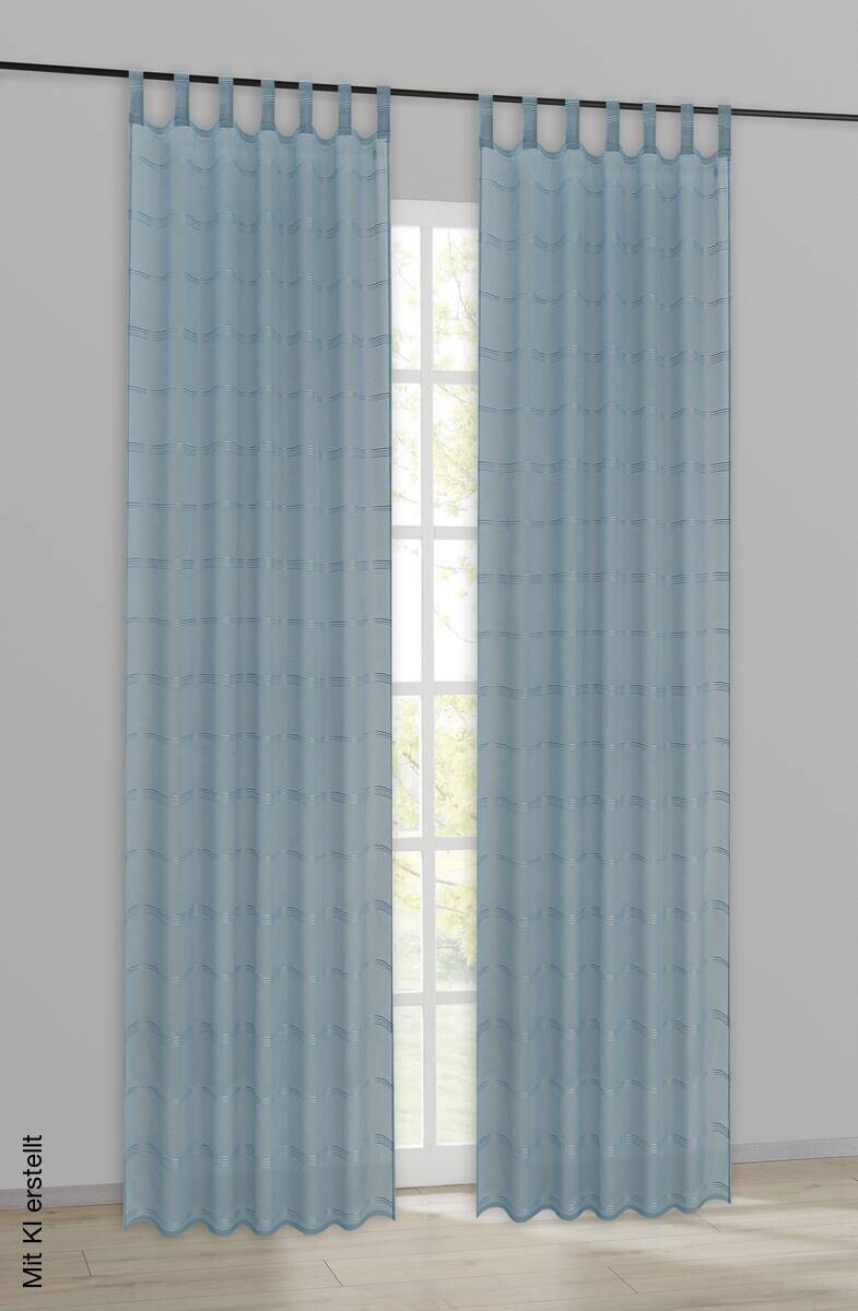 Kombivorhang Loris blau B/L: ca. 140x235 cm