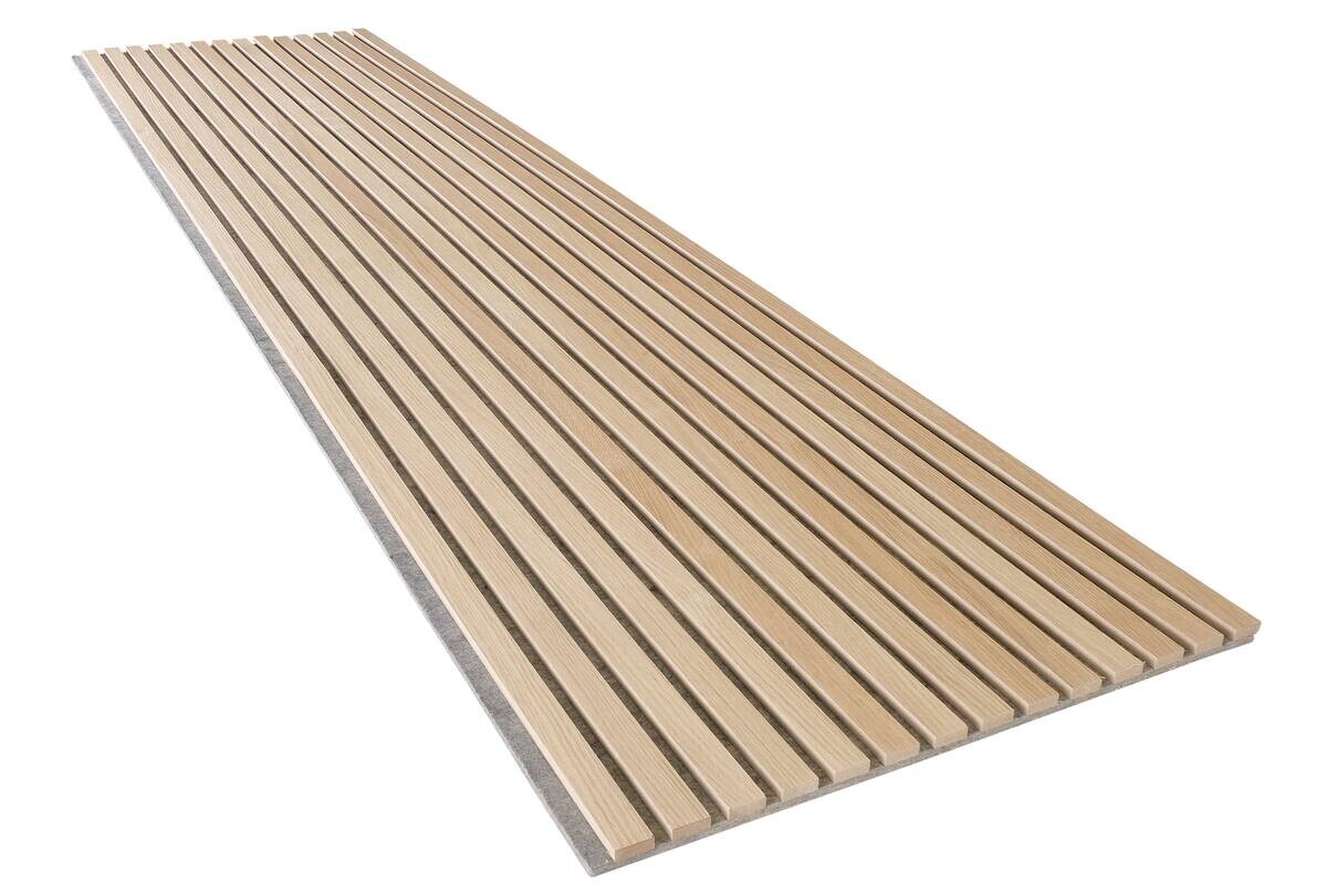 Wand- und Akustikpaneel Eiche natur L/B/H: ca. 1,9x56,1x240 cm pro Stück