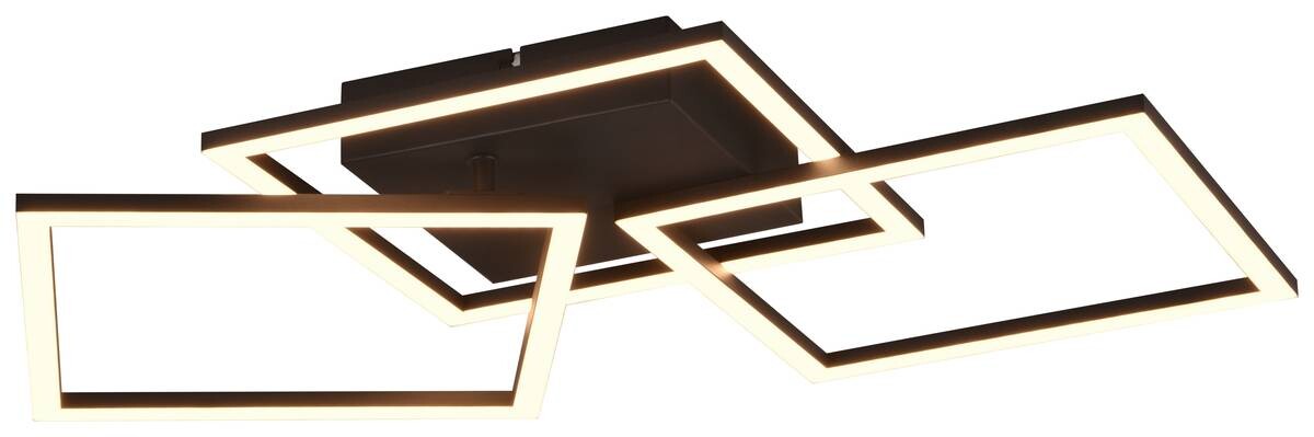 Reality LED-Deckenleuchte Trail schwarz Metall B/H/T: ca. 74x7x35 cm 1 Brennstellen