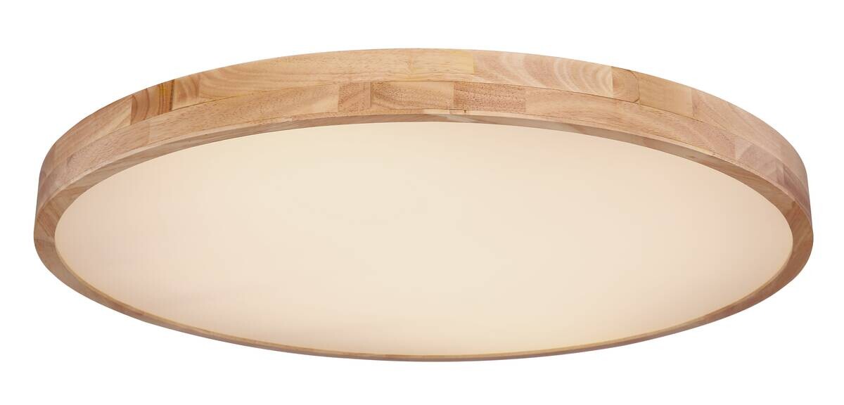 GLOBO Deckenleuchte Rainer braun Holz Metall H/D: ca. 11x80 cm 1 Brennstellen