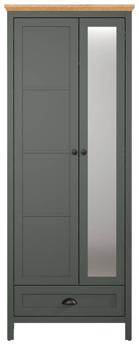 Garderobenschrank Stanton tannengrün Eiche Evoke Coast Nachbildung B/H/T: ca. 77x198x39 cm
